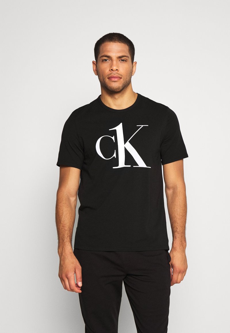 CALVIN KLEIN UNDERWEAR GRAPHIC TEES CREW NECK - Nachtwäsche Shirt - Black
