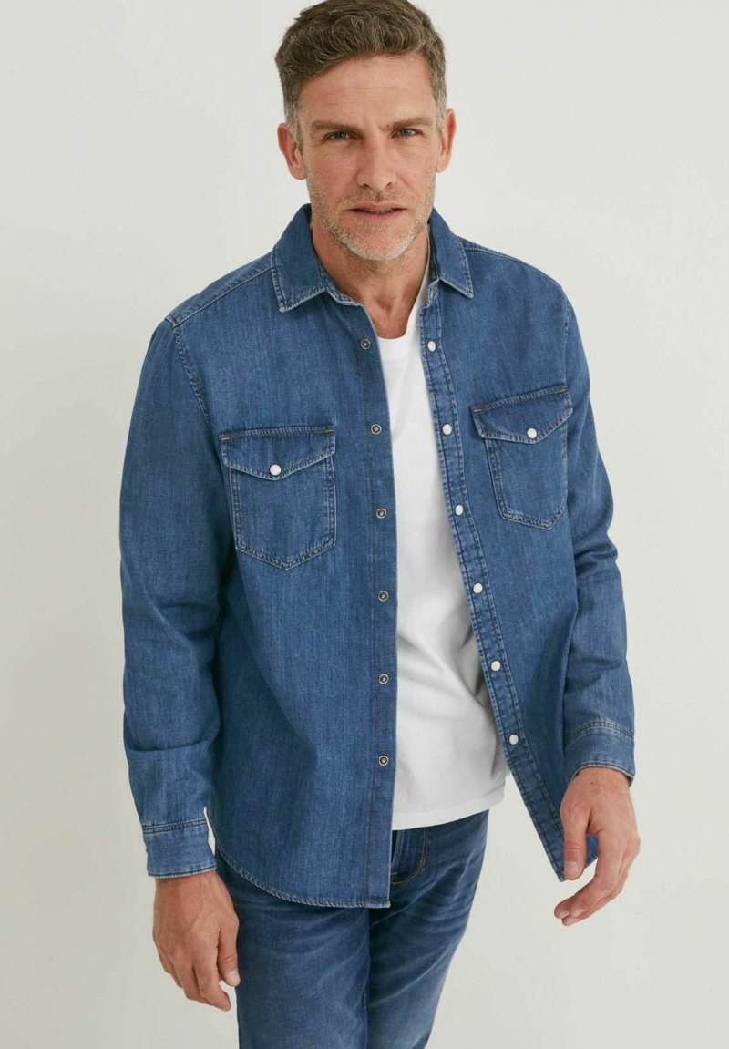 REGULAR FIT - Hemd - Denim Dark Blue