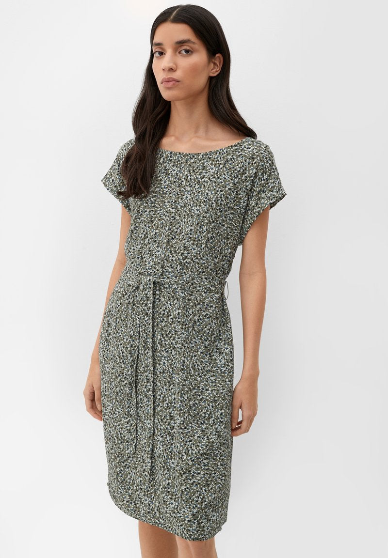 S.Oliver MIT BINDE-DETAIL - Freizeitkleid - Olivgrün