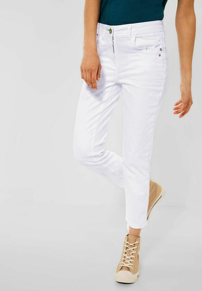 Cecil CASUAL FIT - Stoffhose - Weiß