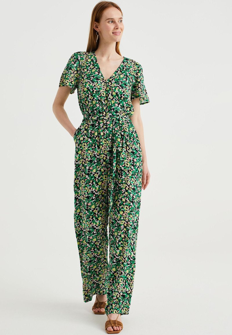 WE FASHION MET DESSIN - Jumpsuit - Black