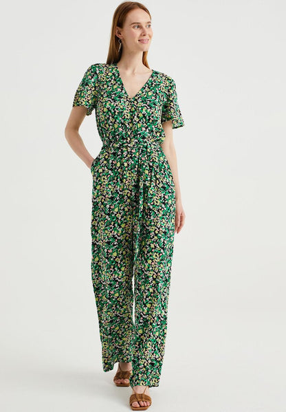 WE FASHION MET DESSIN - Jumpsuit - Black