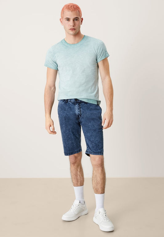 QS By S.Oliver REGULAR - Jeans Shorts - Dark Blue