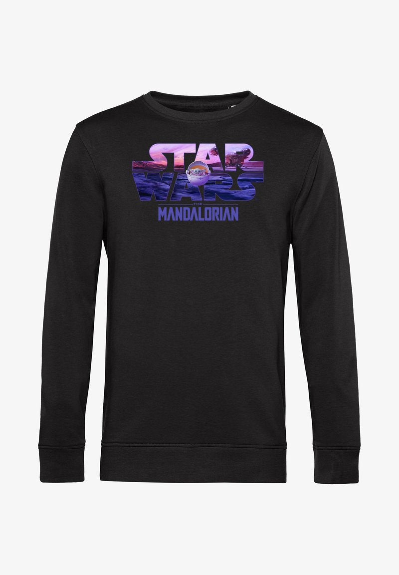 Henry Tiger STAR WARS: MANDALORIAN CHILD LOGO FILL - Sweatshirt - Black