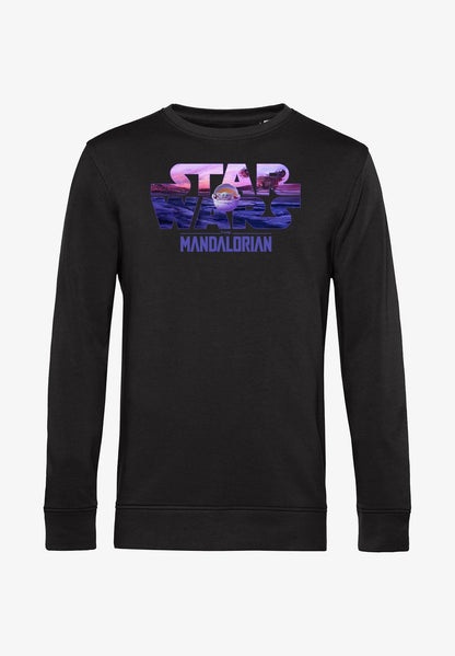 Henry Tiger STAR WARS: MANDALORIAN CHILD LOGO FILL - Sweatshirt - Black