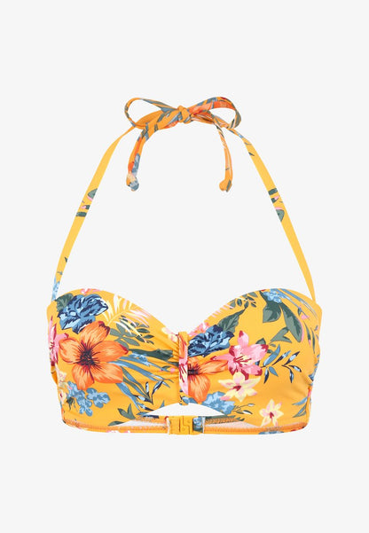 Bench Bikini-Top - Gelb-bedruckt