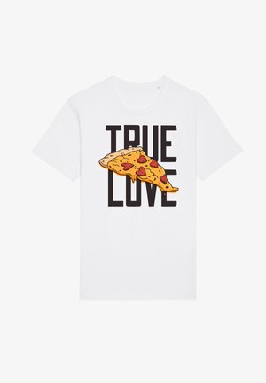  ADDICTED TO MUSIC - T-Shirt Print - White