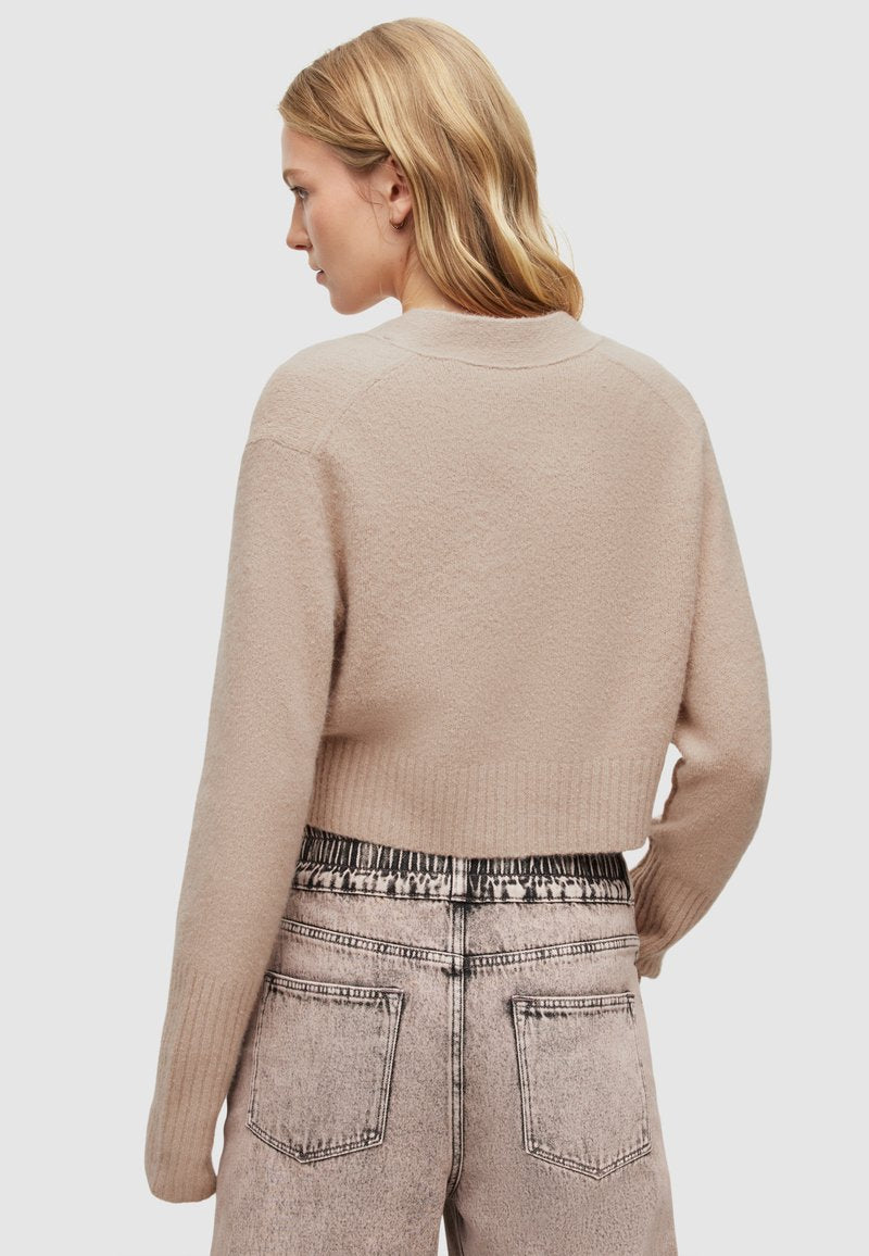 AllSaints WICK CO - Strickjacke - Beige