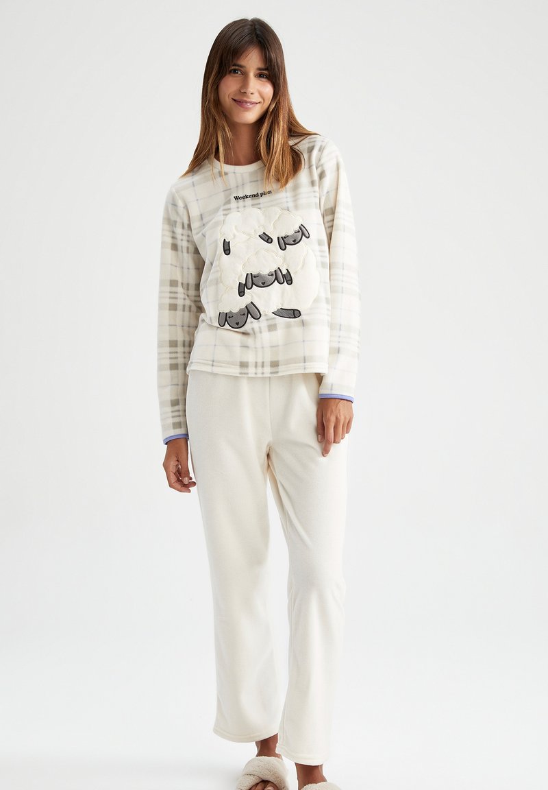 DeFacto REGULAR FIT - Nachtwäsche Set - Beige