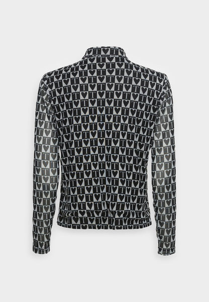 TOM TAILOR Denim CROPPED BLOUSE - Hemdbluse - Black Cream