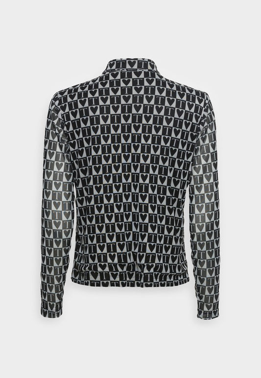 TOM TAILOR Denim CROPPED BLOUSE - Hemdbluse - Black Cream