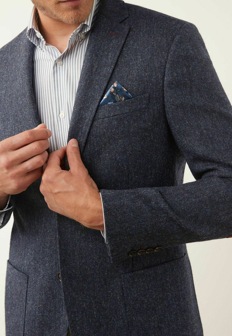 Next SIGNATURE MOONS BRITISH TEXTURED WITH ELBOW PATCHES - Sakko - Blue