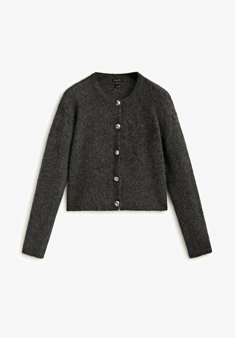 Massimo Dutti WITH BUTTONS - Strickjacke - Grey