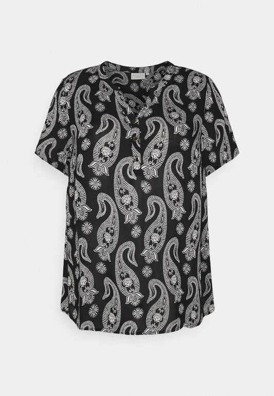  PASSA AMI - Bluse - Black/chalk