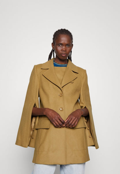 Alberta Ferretti LONG JACKET - Kurzmantel - Beige