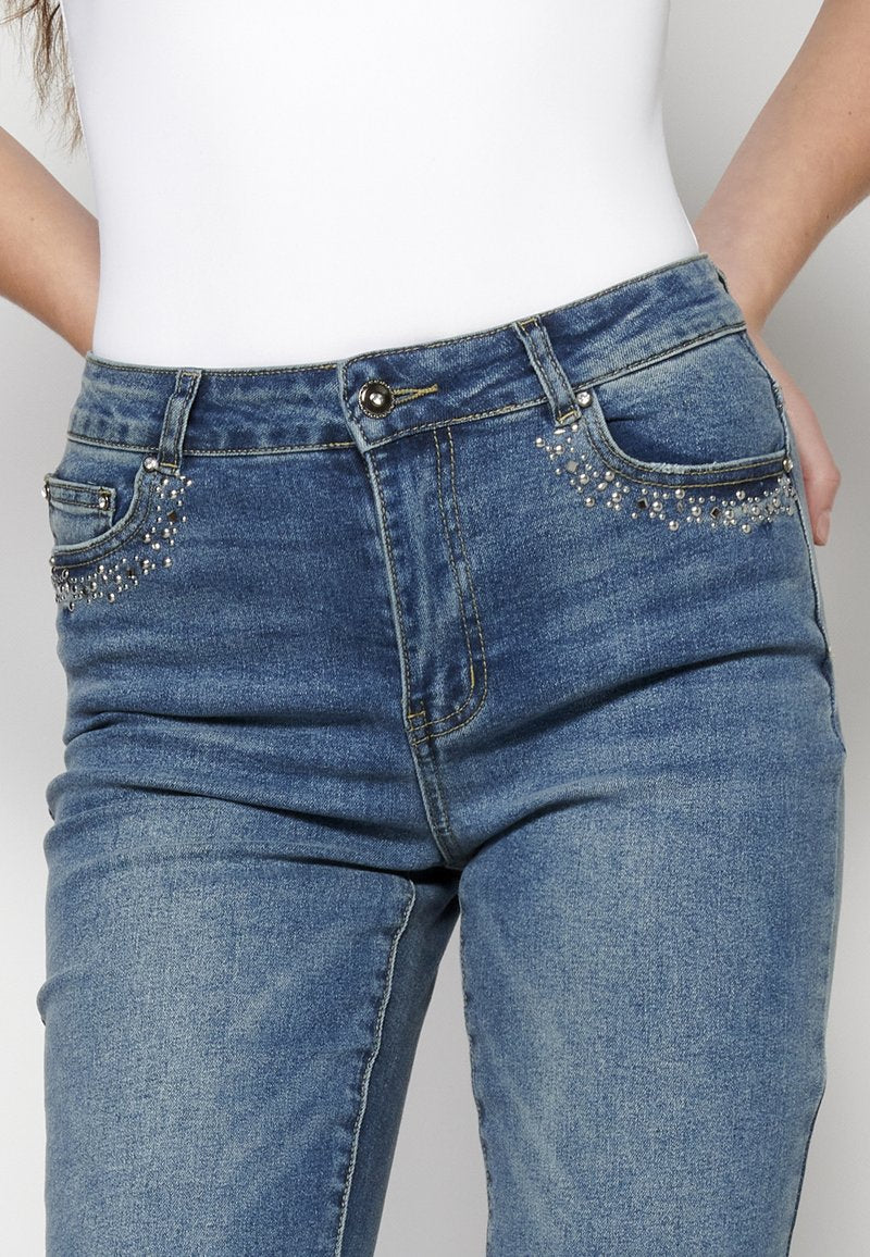 Koroshi Jeans Skinny Fit - Azul Osc Dark Blue
