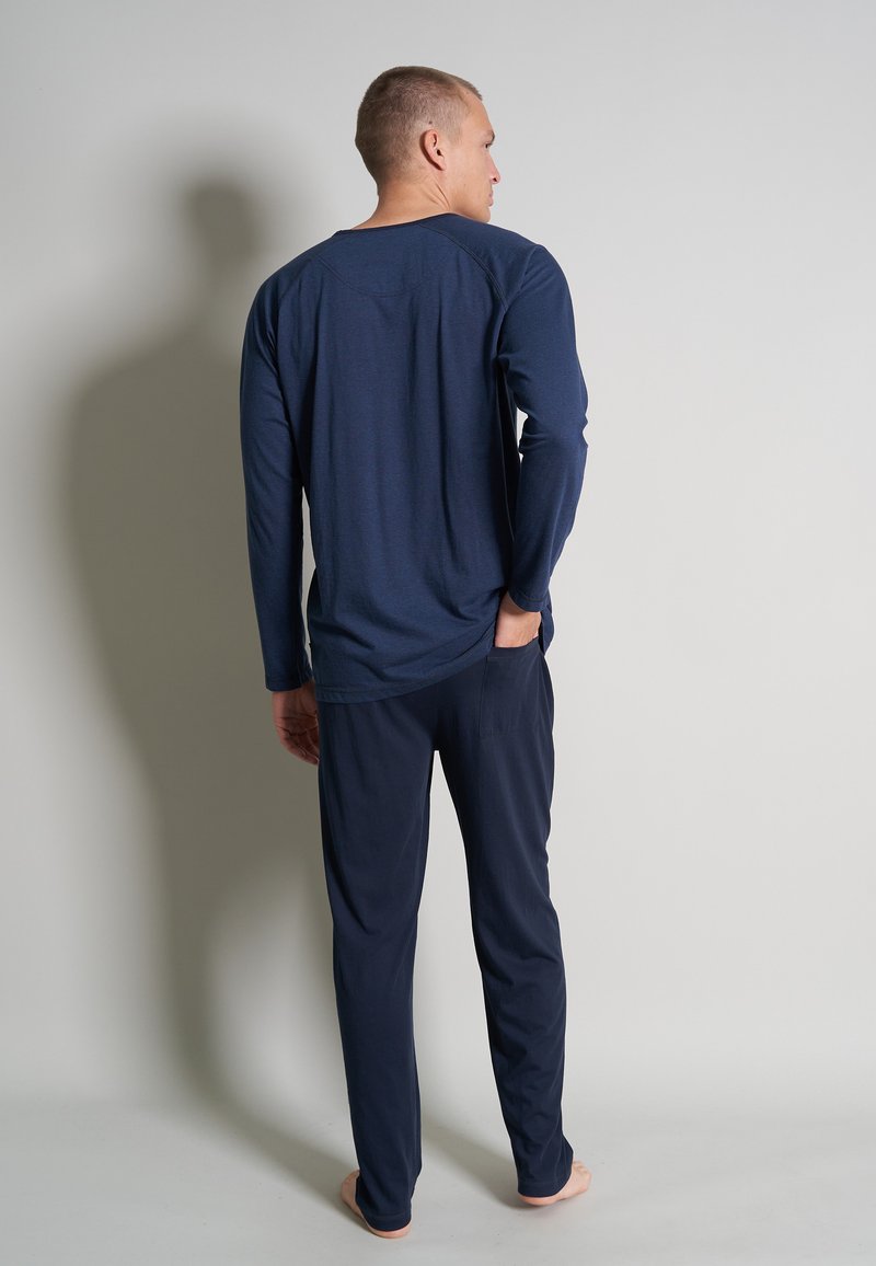  Nachtwäsche Set - Blau Dunkel Ringel