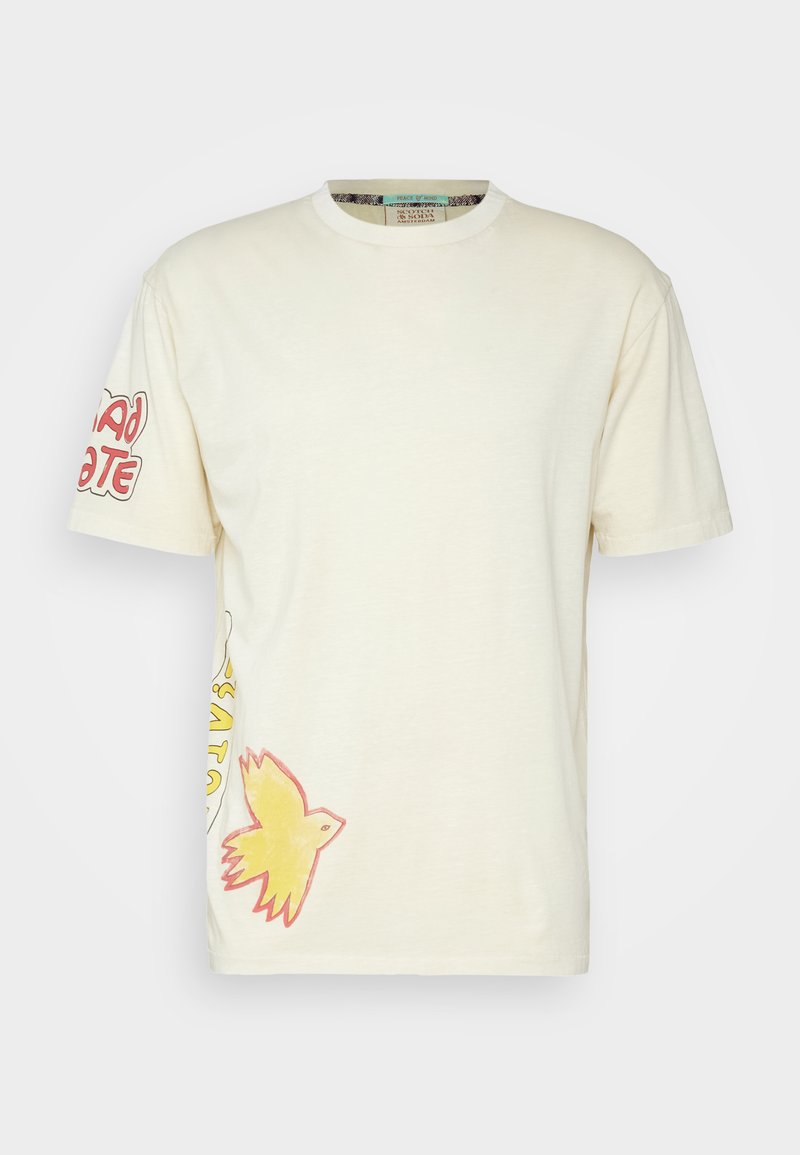Scotch & Soda ARTWORK TEE - T-Shirt Print - Off White
