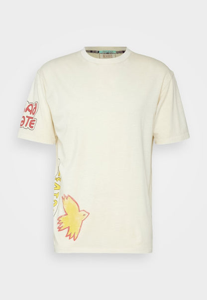 Scotch & Soda ARTWORK TEE - T-Shirt Print - Off White