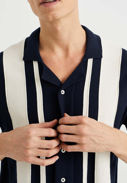 WE FASHION MET COLOURBLOCK - Hemd - Blue