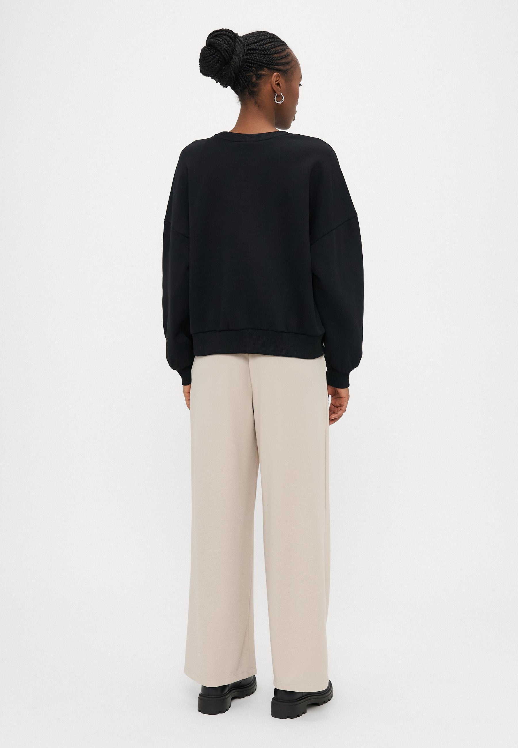 ONLY Petite ONLLALLY LOVE O NECK - Sweatshirt - Black