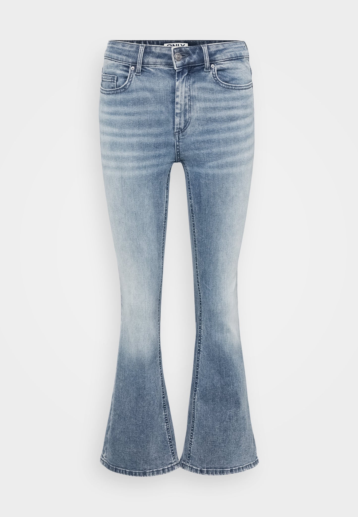 ONLY Petite ONLBLUSH MID WAIST - Flared Jeans - Special Blue Grey Denim