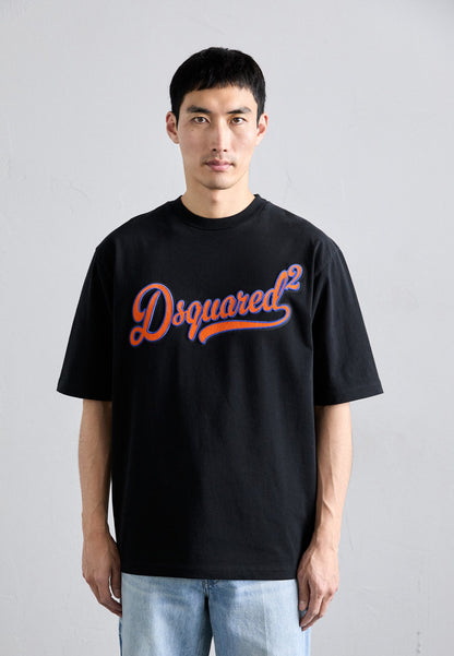 DSQUARED2 LOOSE FIT TEE - Print T-shirt - Black
