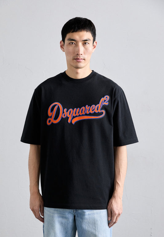 DSQUARED2 LOOSE FIT TEE - Print T-shirt - Black