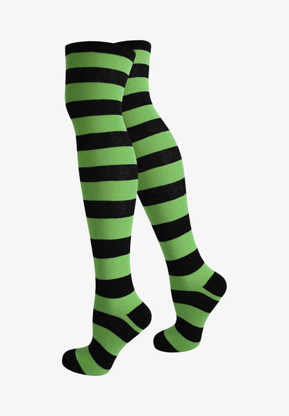  WIDESTRIPE OVERKNEES - Overkneestrümpfe - Schwarz/rosa