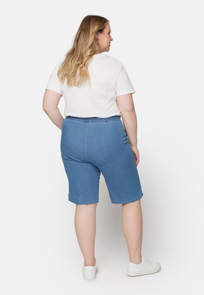  CASUAL - Jeans Shorts - Medium Blue Denim