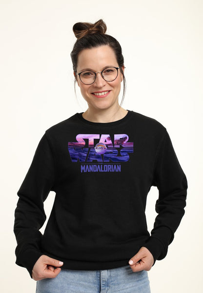Henry Tiger STAR WARS: MANDALORIAN CHILD LOGO FILL - Sweatshirt - Black