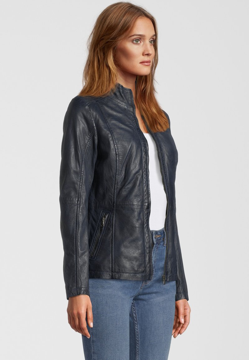  SHARRY - Lederjacke - Navy