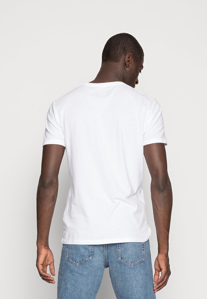 Abercrombie & Fitch 3 PACK - T-Shirt Basic - Blue/white/grey