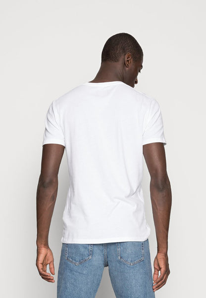 Abercrombie & Fitch 3 PACK - T-Shirt Basic - Blue/white/grey