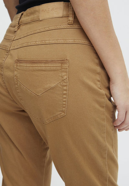  PZMELINA - Jeans Straight Leg - Tobacco Brown