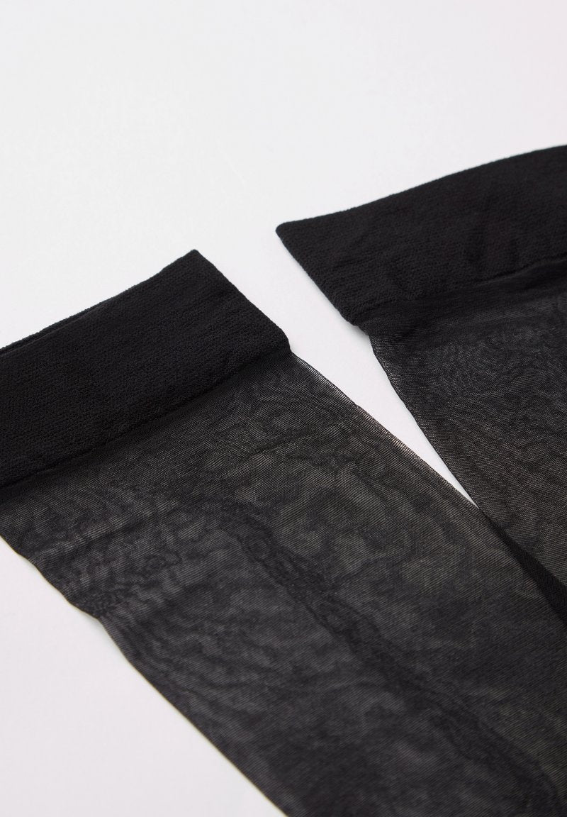 Calzedonia TRANSPARENTE KNIESTRÜMPFE 8 DENIER MIT KOMFORTBÜNDCHEN - Kniestrümpfe - Black