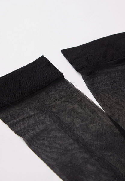 Calzedonia TRANSPARENTE KNIESTRÜMPFE 8 DENIER MIT KOMFORTBÜNDCHEN - Kniestrümpfe - Black
