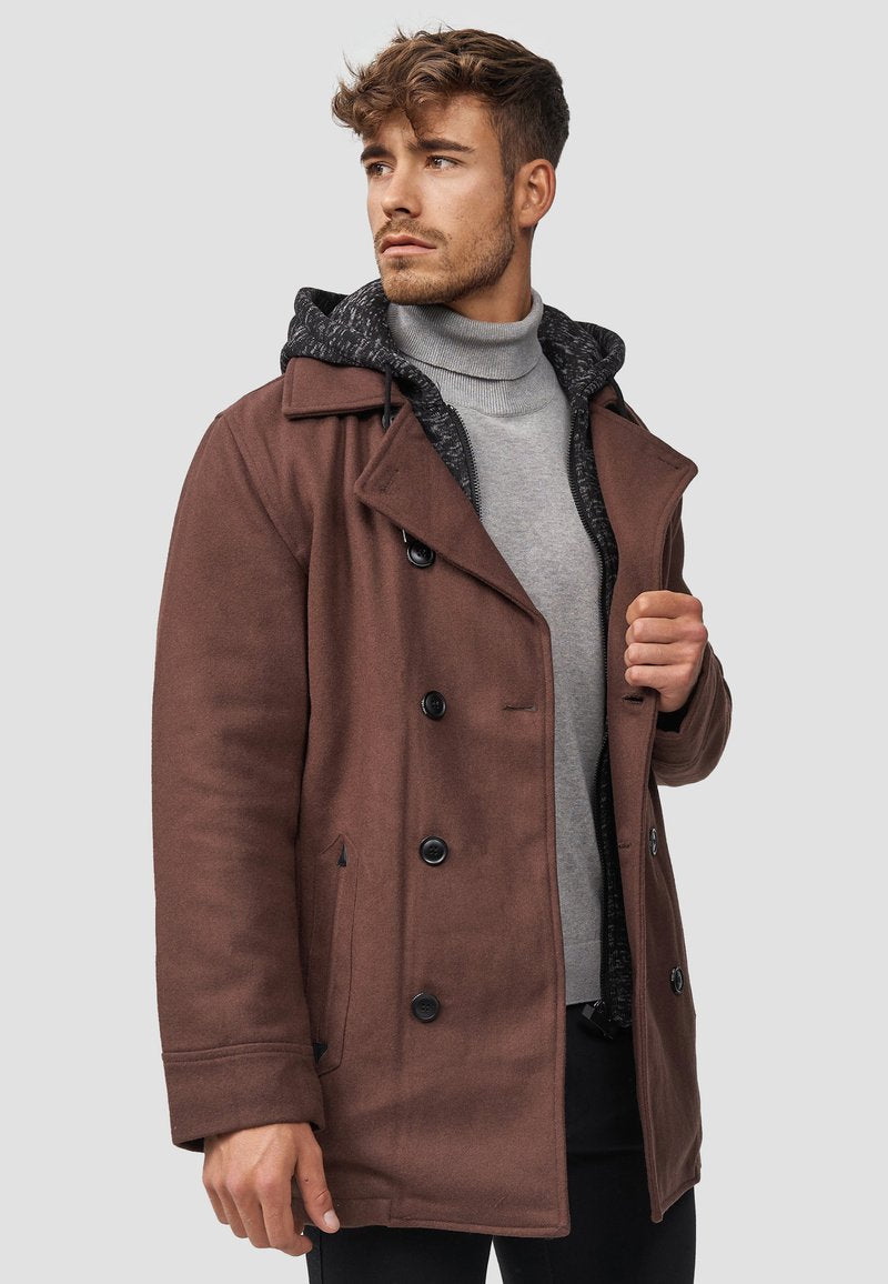 Indicode Jeans Kurzmantel - Brown