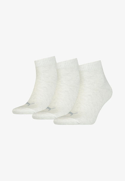 Puma UNISEX 3ER PACK-QUARTER - Socken - Elfenbein