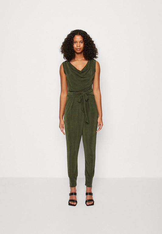 Wal G RONNY SLOUGH NECK - Jumpsuit - Olive Green