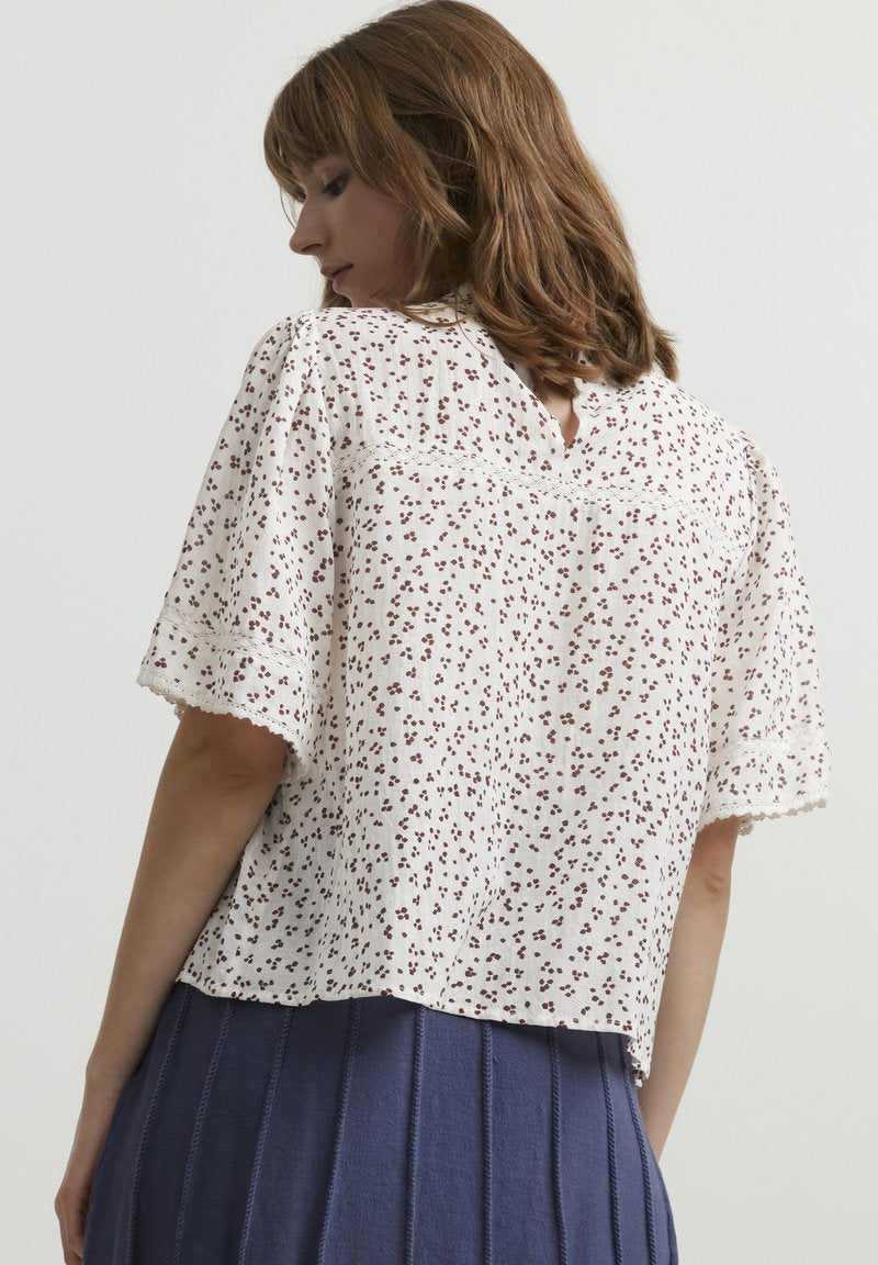  IRDESIREE SS - Bluse - Birch