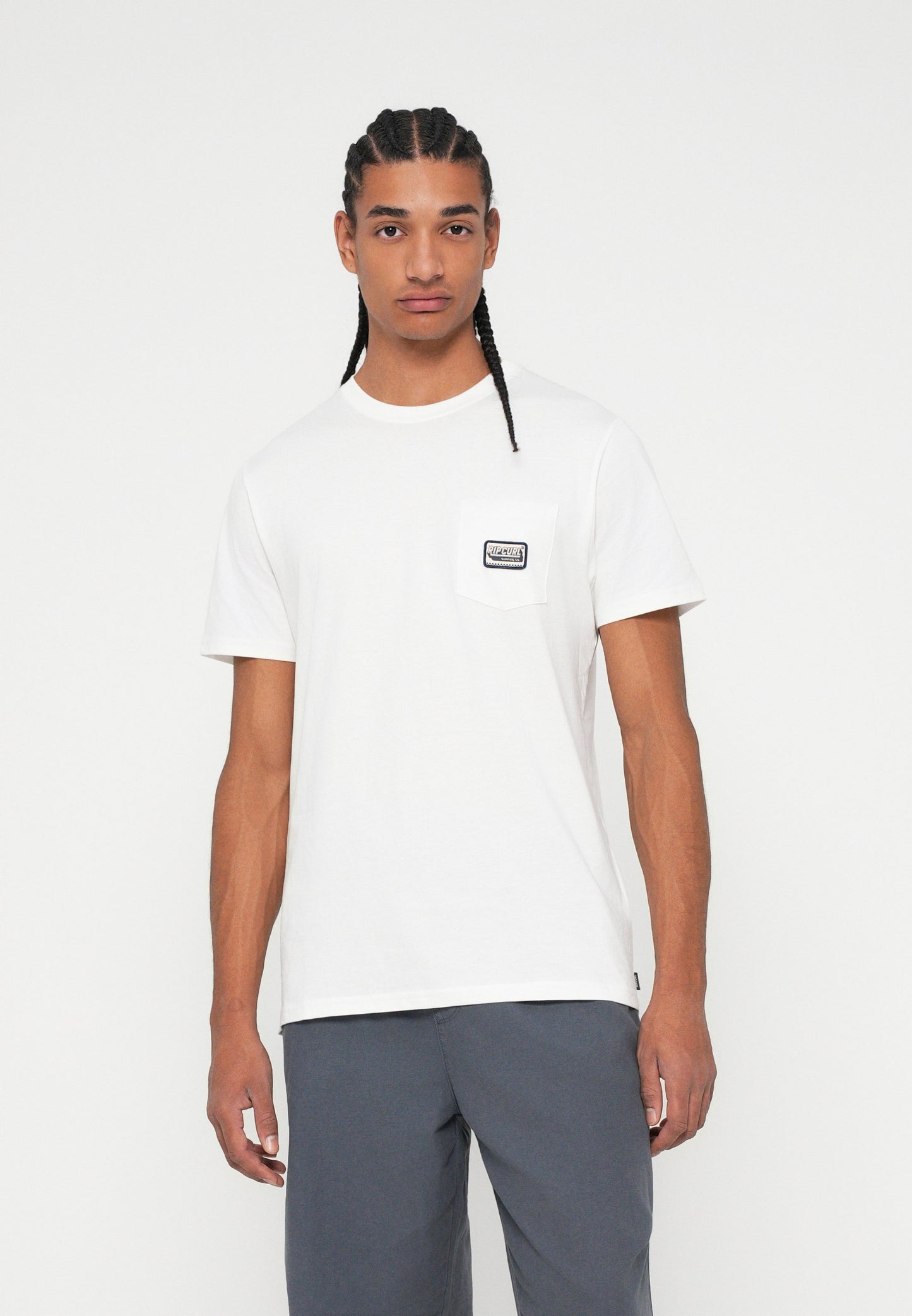 Rip Curl SPORTLINE BADGE TEE UNISEX - Print T-shirt - Bone