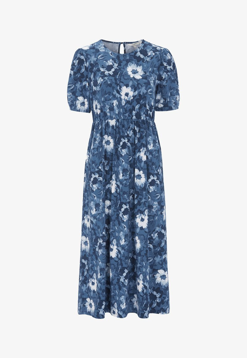  PATTERNED IN SUPPLE - Jerseykleid - Floral Black