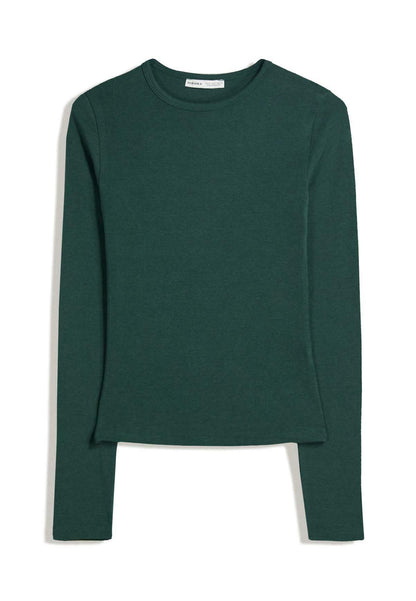 BERSHKA Long Sleeved Top - Royal Blue