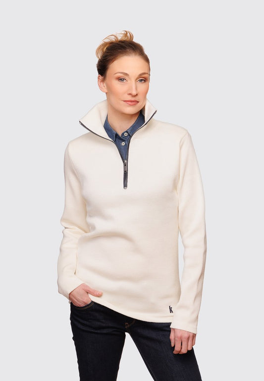  HERGESTELLT IN DEUTS - Strickpullover - Wollweiß