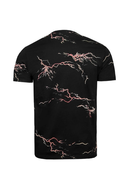 Alpha Industries LIGHTNING - T-Shirt Print - Black Orange