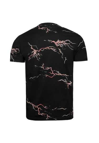 Alpha Industries LIGHTNING - T-Shirt Print - Black Orange