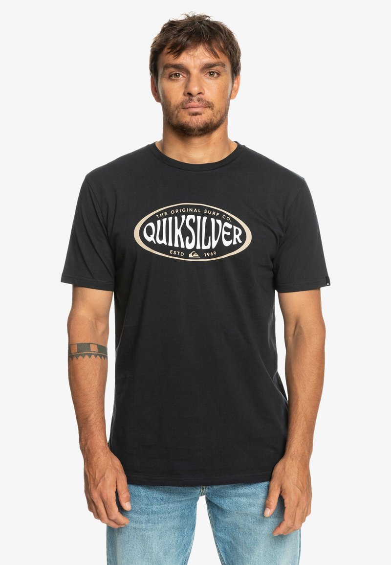 Quiksilver IN CIRCLES - T-Shirt Print - Navy Blazer