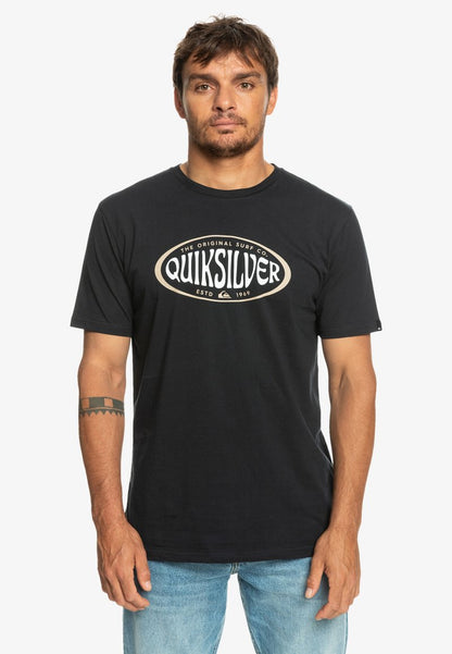 Quiksilver IN CIRCLES - T-Shirt Print - Navy Blazer