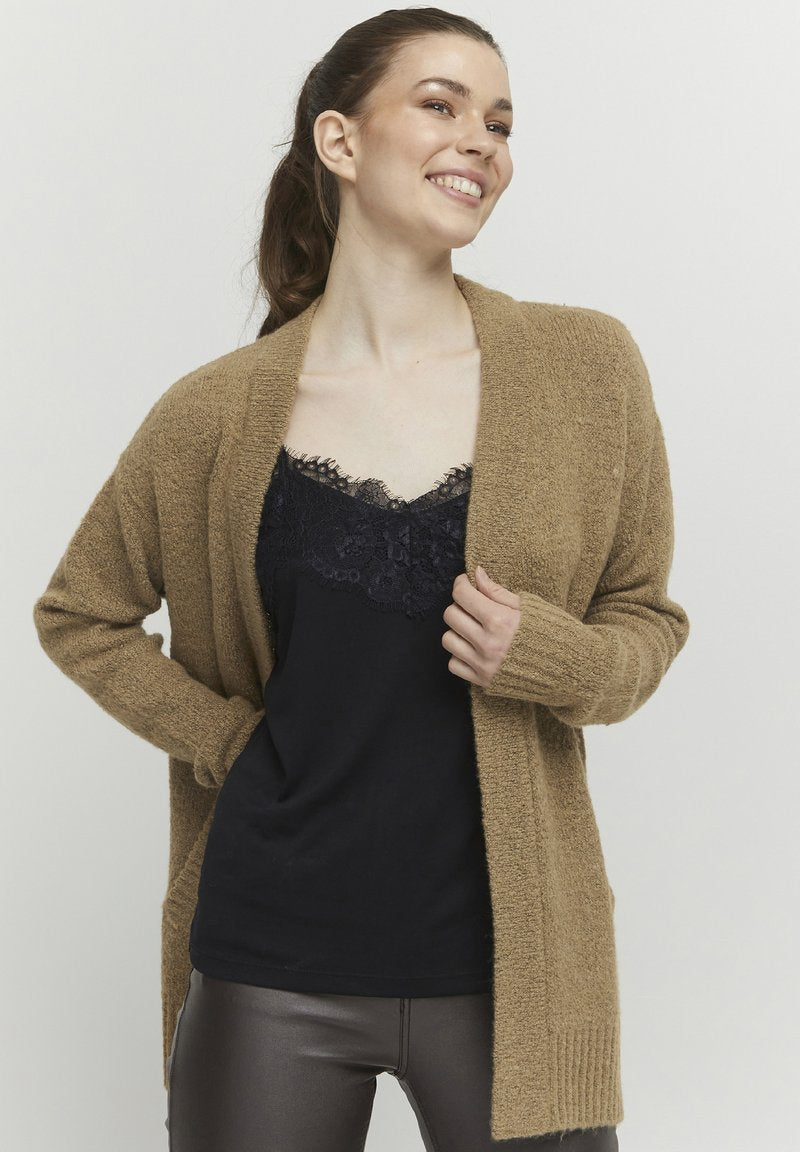 B.young BYMIRELLE - Strickjacke - Tannin Melange